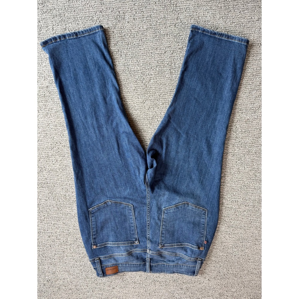 Judy Blue Skinny Fit Capri Jeans Medium Wash Side Slit 14W JB72113MD-CO-PL - Picture 2 of 8